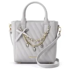 JILL by JILLSTUART ジュエルリボン ショルダーバッグ グレーのサムネイル