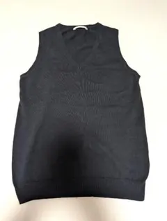 ユニクロ ニットベスト ブラック Мサイズ