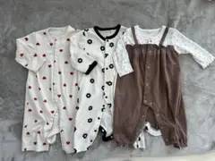 西松屋⭐︎ロンパース・カバーオールセット 70-80cm 双子