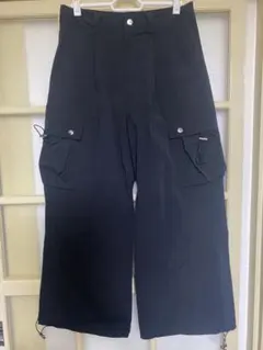 soerte ワイドストレートテック カーゴパンツ