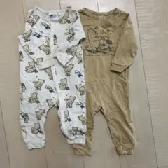 H&M プーさん 長袖ロンパース 74cm まとめ売り