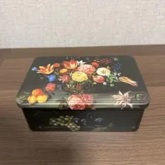 アッセンデルフト ハンドペイント 木製 収納 ボックス 花柄 小物入れ