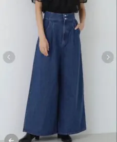 NATURAL BEAUTY BASIC デニム ワイドパンツ Sサイズのサムネイル