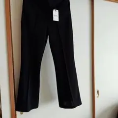 GRL センタープレス フレアパンツ ブラック S
