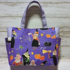 サイドポケット付トートバック❣️　アレキサンダーヘンリー❣️　ハンドメイド❣️