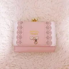 LIZLISA三つ折り財布 ピンク/ホワイトのサムネイル