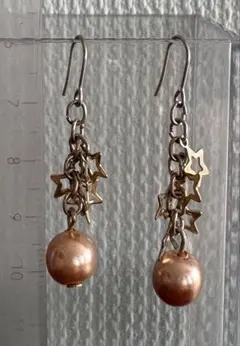 星形チャーム付きピアス ⚠︎他ピアスとのまとめ売りも大歓迎！