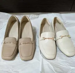 オリエンタルトラフィック ベージュ ホワイト 2足セット