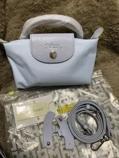 新品LONGCHAMPショルダーバッグ SX ライトパープル ( ラベンダー系)