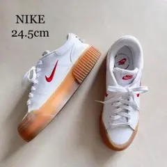 NIKE ナイキ　レディーススニーカー　厚底　美品　コートレガシー　24.5cm