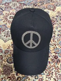 【新品未使用】 ペラフィネ スワロフスキー ブラック ピース キャップのサムネイル