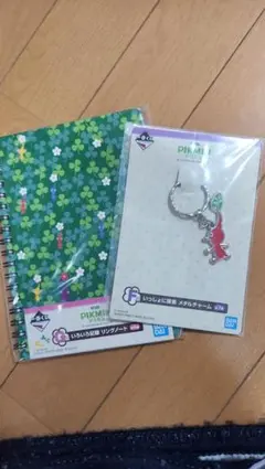 ピクミン　一番くじ　メタルチャーム メモ帳 【赤ピクミン】