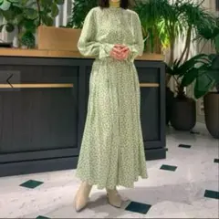 トゥモローランド♡モクテルプリント キャンディースリーブシャツワンピース