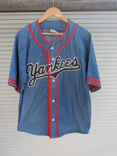 90s スターター ベースボールシャツ　ヤンキース MLBのサムネイル