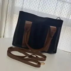 即購入可✩D.KELLY 2way トート·ショルダーバッグ ブラック