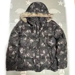 UNIQLO ダウンジャケット XLサイズ カーキー 迷彩柄