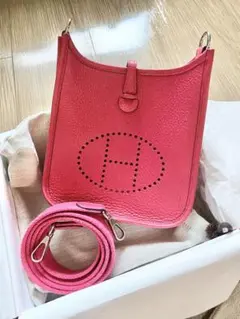 HERMES エヴリン TPM ショルダーバッグ Y刻印 ローズアザレ ピンク 