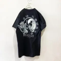 90s〜 陰陽 ブルースリー Tシャツ ビンテージ 漢字 ムービーT USA古着