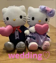 【2月28日まで限定値下げ】ハローキティ ぬいぐるみ セット　wedding♡