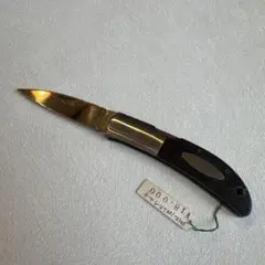 フリクションフォルダー 75mm 3層鋼 エムカスタ 赤 折りたたみナイフ 