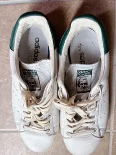 adidas Stan Smith ホワイト/グリーン 合成皮革 27cm