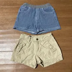 GU無印良品ショートパンツ2枚セットお着替え