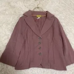 《美品》 Jocomomola スウェットジャケット くすみピンク 40 上品