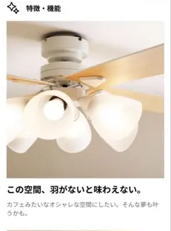 新品 LOWYA シーリングファンライト