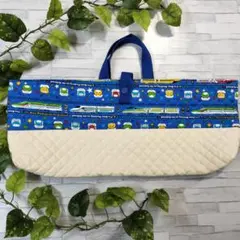 ピアニカケース/新幹線柄/青色/ハンドメイド/入園入学のサムネイル