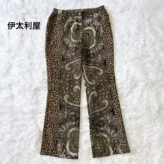 伊太利屋 イタリヤ ペイズリー レオパード柄パンツ M 総柄 個性派のサムネイル