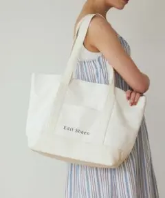 Edit Sheen キャンバストートバッグ アイボリー A3 新品 エコバッグ