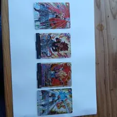 ドラゴンボールカード ゴジータSCR SR 4枚セット GT／BR キラ 美品