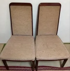 maruni マルニ ストライプ柄 ダイニングチェア 2脚