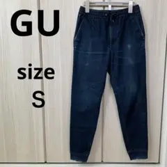GU 楽ちんデニムパンツ　もんぺデニムパンツ　Sサイズ