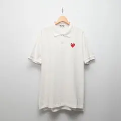 PLAY COMME des GARCONS 赤ハート ポロシャツ XXLのサムネイル