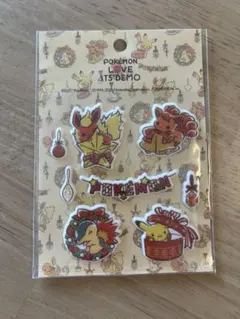 イッツデモ　ポケモン　アローラロコン　キュウコンぷっくりシール　マステセット イッツデモ ポケモン アローラロコン キュウコンぷっくりシール マステ