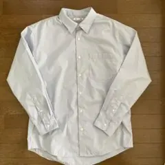 GU イージーケアブロードシャツ　ブルー　Lサイズ　メンズ