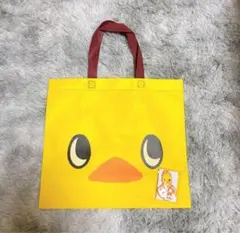 チキンラーメン 袋 タオルホルダー 不織布 マチ付き カラビナ付き ひよこちゃん