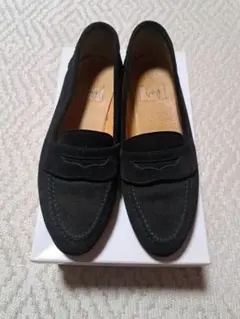 ing レディース靴 紺 ネイビー ローファー 革靴 スエード - メルカリ