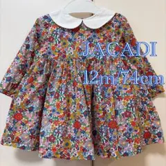 JACADI/ジャカディ　リバティ　ワンピース　12m/74cm❤️ボンポワン