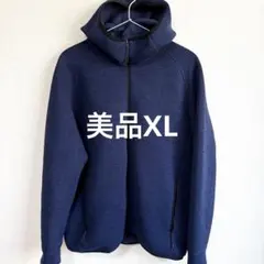 【美品】ユニクロ ウルトラストレッチドライスウェットフルジップパーカ XL