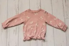 Noeil aime BeBe べべ　リボン柄トレーナー 110