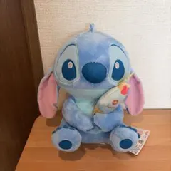 スティッチ カラフルアイス　BIGぬいぐるみ　ブルー　青　匿名配送