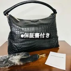 【未使用/レザージュエルズ】 COCCOLUX 牛革クロコ型押し 2WAYバッグ