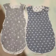 【まとめ売り】６重ガーゼ　スリーパー８０cm 2枚セット