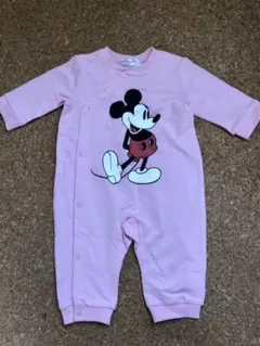 【新品未使用】ディズニー　ミッキー　ロンパース カバーオール 80㎝