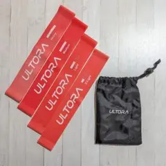 ULTORA エクササイズバンド 4本セット　ピンク　ウルトラ