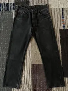 93年製 33×30 levi's 501 ブラック デニムパンツ ユーロ