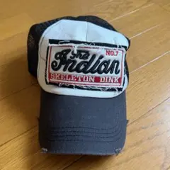 メッシュキャップ ダメージ キャップ ヴィンテージ 黒 ブラック