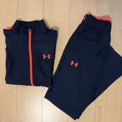 Under Armour ジャージ上下セット ネイビー/オレンジ